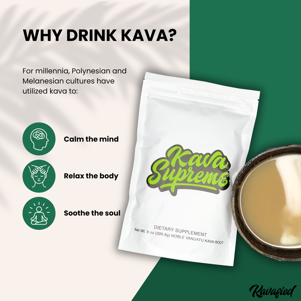 Kava Root Powder - Kava SUPREME - Noble Vanuatu Kava – Kavafied