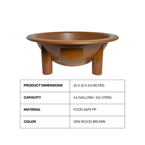Traditional Kava Social Ceremony Kit - Kava Root Powder, Kava Strainer Bag, Tanoa - Kava Bowl