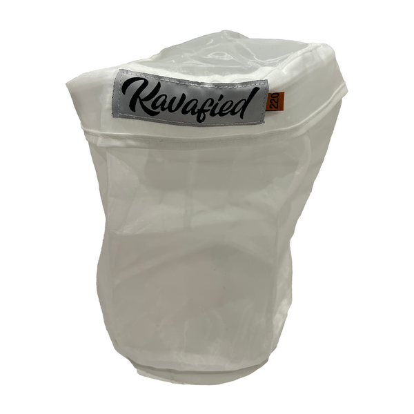 Kava Wash Zipper Strainer Bag