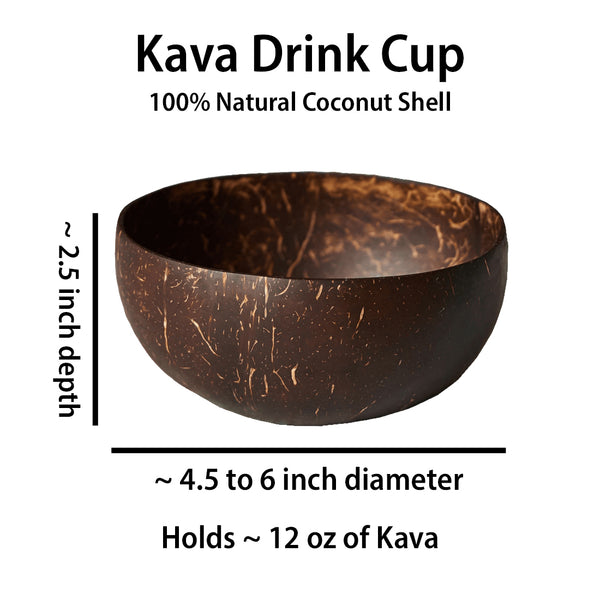 kava drink shell cup dimensions